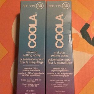 Coola makeup setting spray with 30spf